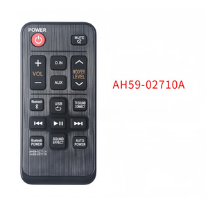 Télécommande <span class=keywords><strong>de</strong></span> remplacement AH59-02710A/<span class=keywords><strong>B</strong></span> pour <span class=keywords><strong>barre</strong></span> <span class=keywords><strong>de</strong></span> <span class=keywords><strong>son</strong></span> SAMSUNG HWJ250 HW-J250/XU - Product Image 1