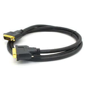 Adaptateur de câble vidéo plaqué or mâle vers mâle 24+1 broches double liaison 1,5 m blindé en feuille 1080P Full HD - Product Image 2