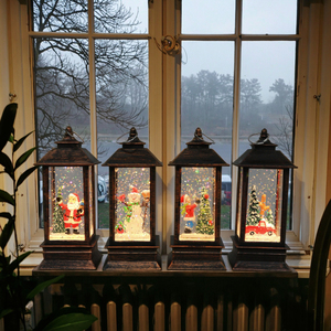 Mê hoặc LED giáng sinh Quả cầu tuyết đèn lồng xoáy long lanh Santa bức tượng thác nước hiệu ứng kỳ nghỉ trang trí Quà Tặng-sản phẩm nhà máy - Product Image 6