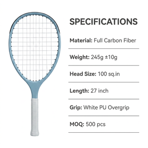 <span class=keywords><strong>Raquette</strong></span> de <span class=keywords><strong>tennis</strong></span> personnalisée Pro Series entièrement en carbone TYPTI - Fibre de carbone T700, équipement haut de gamme de haute qualité - Product Image 3
