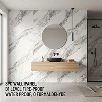 Planche SPC UV sur mesure, épaisseur 2, 2,5, 2,8, 3 mm, texture marbre/bois pour usage domestique/commercial/école/hôpital