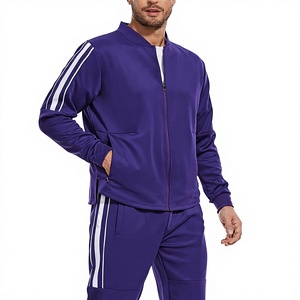 Ensemble de survêtement en polaire pour homme, tenue d'entraînement sportive et de préchauffage - Product Image 1
