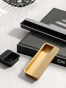 Invisible Embedded Furniture Handles, Non Slip Textured Drawer Pulls for Wardrobe Cabinet Bathroom Cabinet - Product Image 2