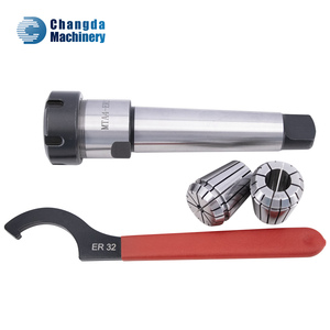 Juego de 18 piezas de mandriles de pinza de acero nuevos MTA4 MT2 MT3 MT5 ER32 para fresadoras y tornos con rodamientos de núcleo - Product Image 4