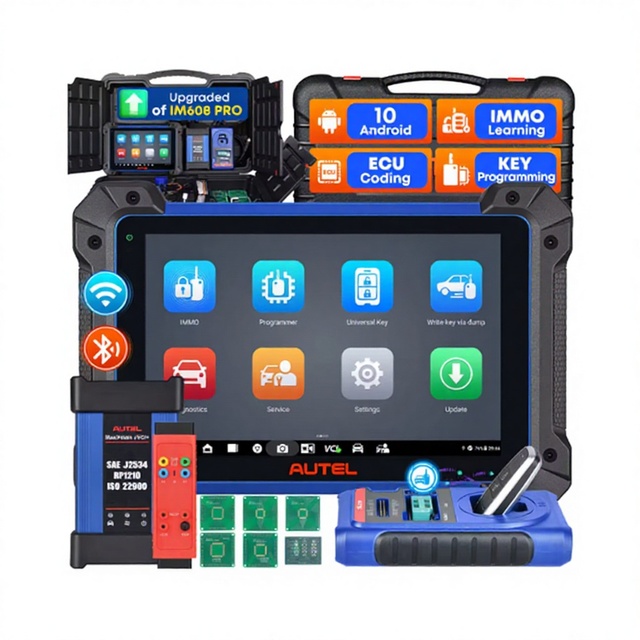 Autel MaxiIM IM608 II High Quality Universal Cars Diagnostic Tool Key Programmer 100W 20V with 2-Year Update Testing Equipment