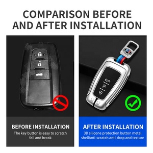 Étui de protection en alliage pour clé de voiture <span class=keywords><strong>Toyota</strong></span> Corolla 2019-2026 – Vente en gros - Product Image 3