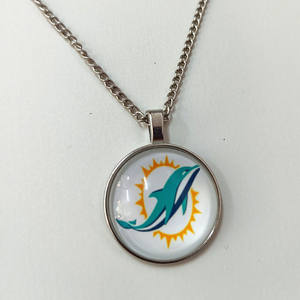 Хорошие продажи, спортивные руководители города Канзас, аксессуары для футбольной команды, окрашенное маслом круглое ожерелье с логотипом 32 команды - Product Image 5