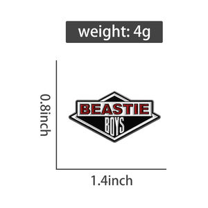 Rock Band Logo Emaille Pin Musik Medaille Abzeichen Brosche Cartoon Metall dekoration Schmuck Geschenk für Freunde Fans sammeln - Product Image 6