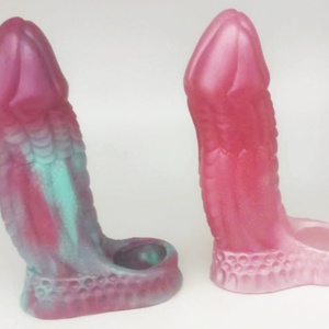 FAAK Silicone Dog Knot Penis Sleeve Extender Multi Color Adult Sex Toys for Men Horse Cock Enlargement Fantasy Sheath Adult 18 - Product Image 6