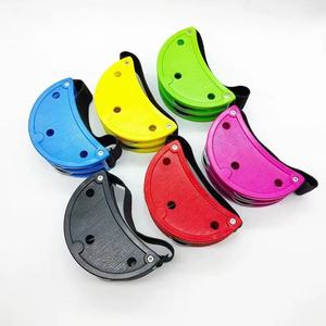 Wholesale Orff <b>Musical</b> <b>Instrument</b> Colorful Plastic Double Row Foot Shake Bell Toy Drum Accompaniment Hand Shaker for Kids Baby - Product Image 1
