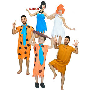 Costume de Carnaval Primitif pour Fête, Déguisement de Sauvage pour Spectacle Scénique, Vêtements de Film, Costumes de Cosplay Amusants pour Adultes et Enfants pour <span class=keywords><strong>Halloween</strong></span> - Product Image 1