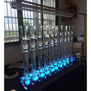 Lüks yenileme malzeme merdiven korkuluk el oyma roma sütunu kristal cam kol dayama diğer kristal el sanatları ürün kategorisi - Product Image 2