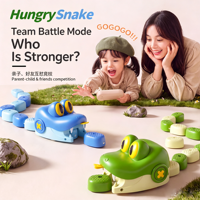 Jouet Serpent Magnétique RC 2.4G MILI avec Yeux Lumineux, Jeu de Combat pour 2 Joueurs, Serpent Mordant, Jouet Interactif Éducatif pour Enfants
