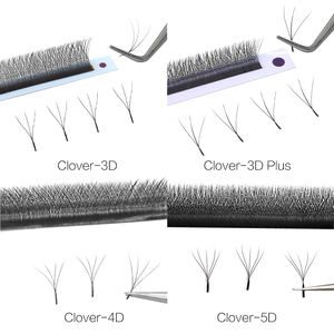 Jaunty <span class=keywords><strong>Sky</strong></span> 3D/4D/5D Volume Premade Fan Lash vendita calda etichetta privata di alta qualità kit di ciglia colorate estensione ciglia trifoglio - Product Image 4