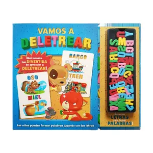 Inglês palavras aprendizagem pré-escolar crianças livro ensino com alfabeto eva