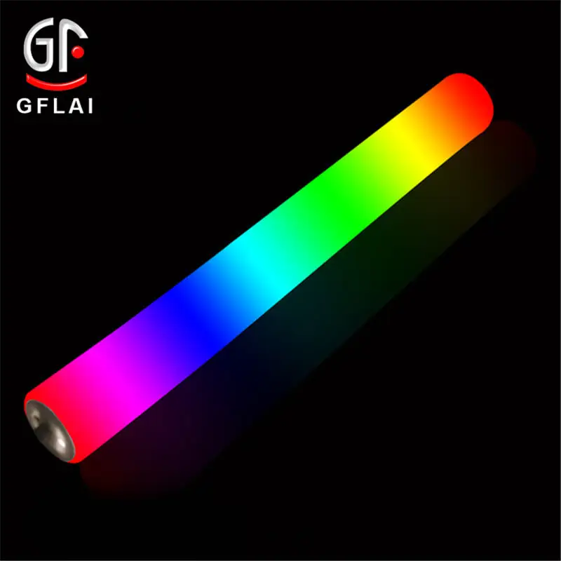 Novelty Products Cheering Led Stick RGB Cheer Foam Led Glow Stick Light Up Foam Glow Sticks