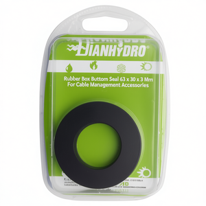 Sello de goma para base de caja de 63 x 30 x 3 mm para accesorios de gestión de cables - Product Image 3