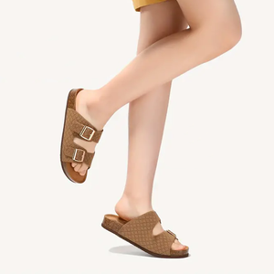 2024 <span class=keywords><strong>ciabatte</strong></span> Jacquard alla moda <span class=keywords><strong>di</strong></span> nuovo Design da donna <span class=keywords><strong>con</strong></span> <span class=keywords><strong>suola</strong></span> in <span class=keywords><strong>sughero</strong></span> Open-toe <span class=keywords><strong>ciabatte</strong></span> in <span class=keywords><strong>sughero</strong></span> <span class=keywords><strong>con</strong></span> supporto ad arco - Product Image 4