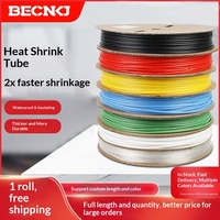 Tube thermorétractable en silicone épaissi basse tension 1kV Isolation 2:1 Ratio de rétrécissement Manchon durable Multicolore Imperméable