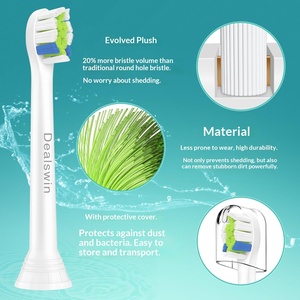 Dealswin Mini 2026 Evolution Brossettes <span class=keywords><strong>de</strong></span> rechange pour <span class=keywords><strong>brosse</strong></span> à dents électrique, lot <span class=keywords><strong>de</strong></span> 8 – pour poils en nylon compatibles - Product Image 4
