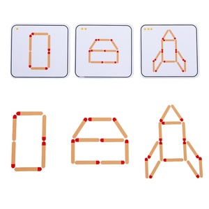 Gioco da Tavolo Educativo per Bambini, Matematica, Geometria, Logica, Allenamento dell'Attenzione, Puzzle in Legno <span class=keywords><strong>con</strong></span> <span class=keywords><strong>Fiammiferi</strong></span> per Età 4-6 Anni - Product Image 4