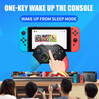 Manette de jeu sans fil Bluetooth avec fonction de réveil, moteur de vibration, joystick pour PC, Android, iOS, Switch Lite, OLED, Windows, Steam