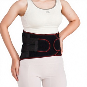 Cinturón de soporte lumbar KS para mujer, transpirable, de spandex, con 5 placas de acero, soporte lumbar para fitness, correr, hacer ejercicio, moldeador de cintura - Product Image 1