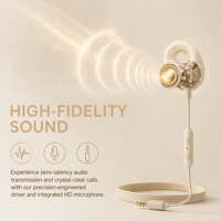 Auriculares con cable de diseño abierto, tipo clip con gancho para la oreja, 3.5mm Tipo C con micrófono y control en línea, deportivos, para correr, no intrauditivos, ligeros