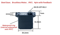 Moteur servo numérique FB2306BL 12V 6KG sans balais pour applications RC HPI Tamiya Kyosho, voitures de course, avions, hélicoptères, drones, UAV