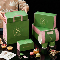 Sacs en papier kraft écologiques personnalisables avec poignées, emballages de luxe recyclables pour la boulangerie, sacs promotionnels pour cadeaux avec logo