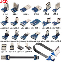 Kabel Ekstensi FFC Mini USB-A/Micro USB/Type-C 90 FPV Tipis Datar Lembut Fleksibel FPC untuk Pengisian Daya Gimbal Genggam Monitor