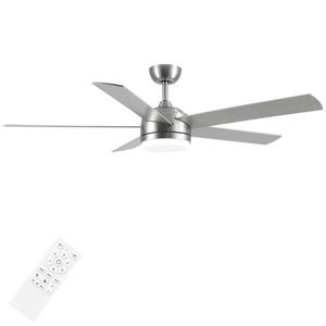 Ventilador de techo HigherStandard Big i6 84 en aluminio cepillado con barra de suspensión de 12 pulgadas para exteriores - Product Image 2