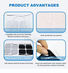 Pemijat frekuensi lembaran Gel pengganti Tens nyeri untuk mesin puluhan bantalan elektroda Patch Gel elektronik lengket - Product Image 3