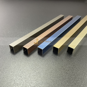 LL105 Hot Sale 304 Gold Brush Stainless Steel Waterproof Tile Trim U Shape Cold Rolled Steel <b>Corner</b> Profiles for Apartment - Product Image 6