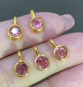 Xinfly Cute Jewelry 18K Real Gold and Natural Fanta Stone <b>Opal</b> Green Tourmaline <b>Pendant</b> for Ladies Women - Product Image 3
