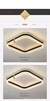 Plafonnier LED carré moderne en acrylique, indice de protection IP44, éclairage super lumineux 6000K pour les chambres d'hôtel, les bureaux à domicile et les salons