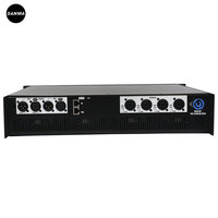 Amplificateurs audio de scène professionnels haute puissance DSP4.12 4*1600W avec boîtier métallique pour spectacles sonores en direct, systèmes d'équipement DJ