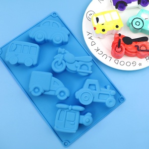 Stampo in Silicone per Torte - 6-in-1 con Diverse Forme (Auto/Camion/Riso), Stampi in Gesso per Modellismo XG1212, Confezione all'Ingrosso - Product Image 2