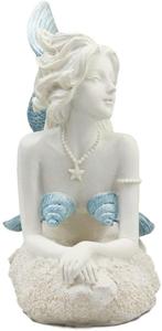 Statua in Resina della Dea dell'Oceano, Sirena Celeste Blu con Coda, 20 cm, Figurina Rilassante Sotto <span class=keywords><strong>il</strong></span> <span class=keywords><strong>Mare</strong></span> - Product Image 2