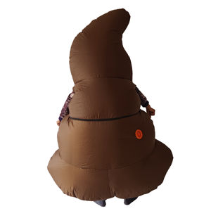 Costume de mascotte gonflable amusant pour <span class=keywords><strong>adultes</strong></span>, unisexe, motif émoticionnel de caca, pour Halloween, en terylène, taille et couleur personnalisables - Product Image 4