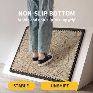 Tapete de Entrada para el Hogar con Suela de Caucho y Cáñamo Sally, Rectangular, con Patrón Abstracto, Antideslizante y Lavable a Máquina - Product Image 4