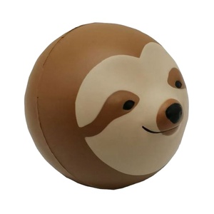 Balle anti-stress promotionnelle en mousse PU, modèle Ours paresseux (Bradypode), jouet à presser - Product Image 1