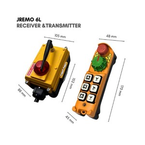 Télécommande radio industrielle avec potentiomètre pour camions-échelles et ferme intelligente, AC/DC, JEICO JREMO 6L Fabriqué en Corée volume - Product Image 2