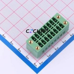 DB2EVHBM-3.81-2*8P-GN Plug-in Terminal Block Through hole,P=3.81mm Board-to-Board / Socket - Closed Screw Fixing 2x8P 3.81mm - Product Image 1