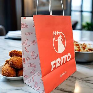 Bolsas de Papel para Shawarma Resistentes a la Grasa, de Doble Capa, Tamaño Personalizado, para Transporte Seguro de Alimentos - Product Image 2