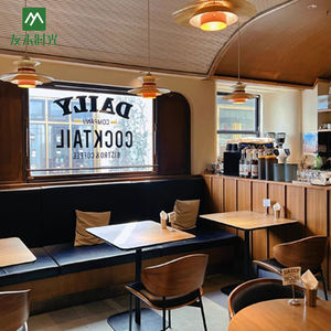 מותאם אישית רטרו תעשייתי בסגנון עץ מלא אוכל כסאות שולחן אוכל בית קפה מסעדה מסחרי שולחן עץ שולחן - Product Image 3