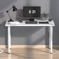 Escritorio para Computadora YODA Blanco con Superficie de MDF y Patas de Metal para Oficina en Casa (Modelo YD-ID401)