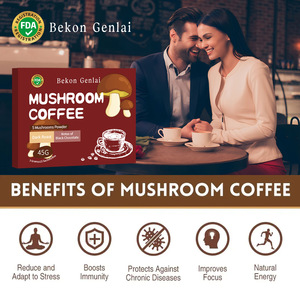 Café Instantáneo Bekon Genlai Mellow Chocolate con Mezcla de 5 Hongos, 3g*15 Cajas, Tueste Oscuro, Grado Alimenticio, Sin Aditivos, Favorece la Energía y la Concentración - Product Image 3