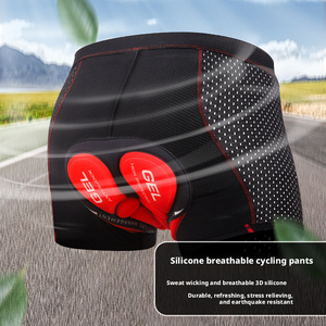 Shorts de vélo rembourrés 3D pour hommes, <span class=keywords><strong>sous</strong></span>-vêtements de cyclisme avec rembourrage pour le VTT, la <span class=keywords><strong>moto</strong></span>, respirant et confortable - Product Image 6