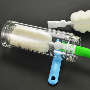 Cup Brush <b>Sponge</b> <b>Long</b> <b>Handle</b> For Cleaning Glass Cups Water Bottles Thermos - Product Image 3